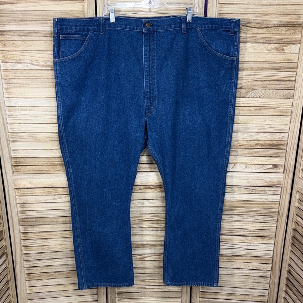 Key Jeans Men's Denim Vintage Blue Size 56 x 30 5 Pocket Cotton Made Usa